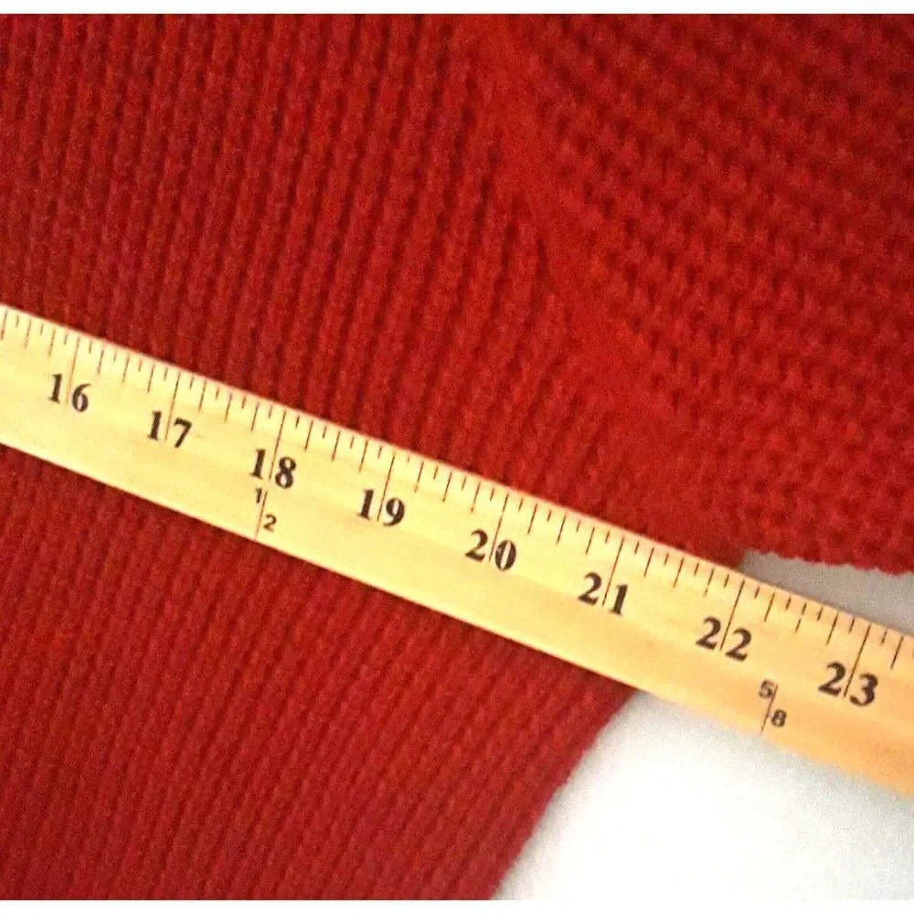 Timberland Sweater Women Medium Wine Red Pullover Long Sleeve Logo - Picture 6 of 11